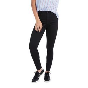 Madewell Women’s Curvy High Rise Skinny Jeans Black Size 27